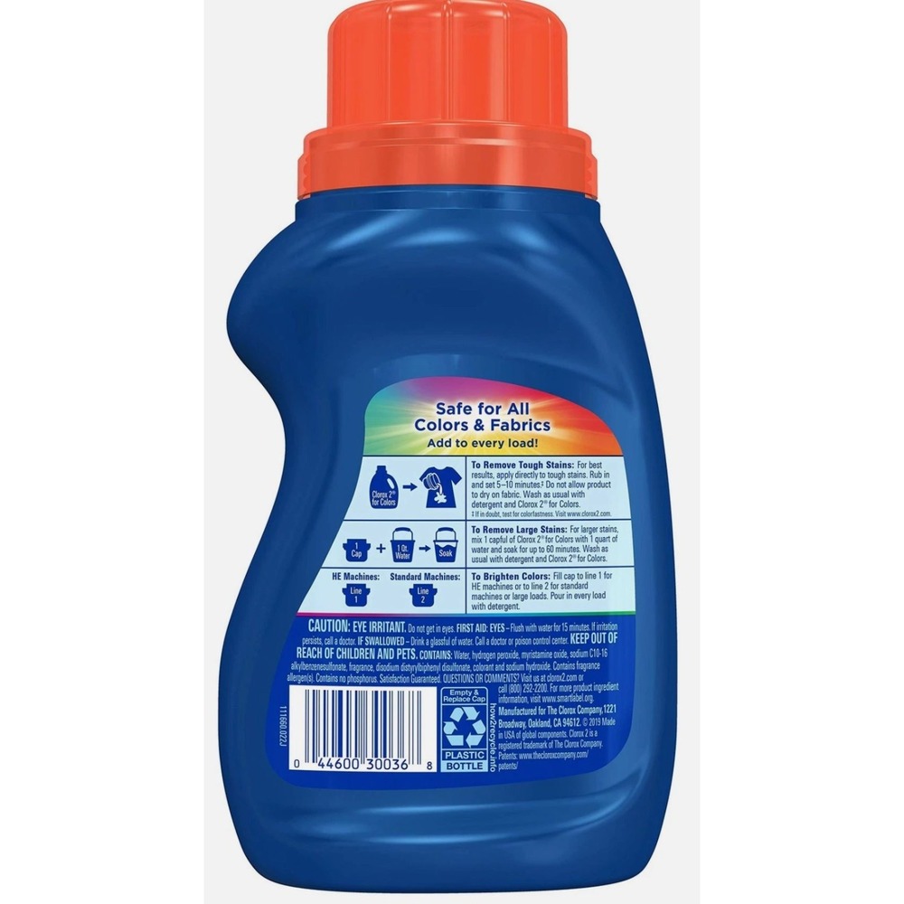 2X Clorox2 Colors Stain Remover Laundry , Original, 22 oz ea Color Booster - Picture 7 of 7